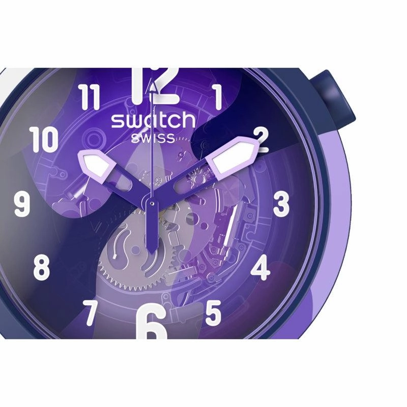 Swatch LOOK RIGHT THRU VIOLET Watch SB05V101