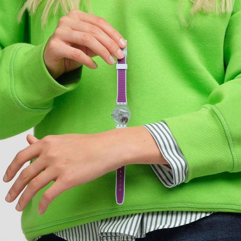 Swatch POWDER PLUM Watch LL126