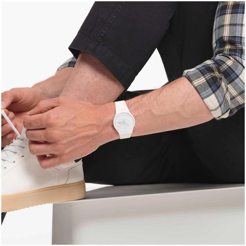 Swatch WHITE REBEL Watch SO29W704-S14
