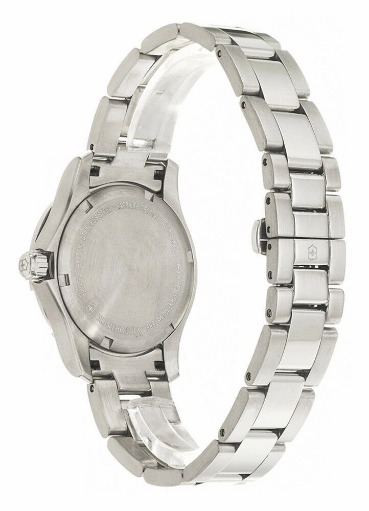 Swiss Army Classic Alliance Sport Stainless Steel Womens Watch Black Dial Calendar 241305