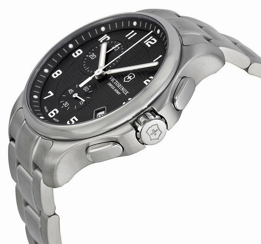 Swiss Army Classic Officer's Chronograph Quartz Steel Mens Watch 241592