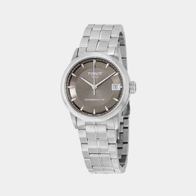T-Classic Powermatic 80 Women Automatic Brown Dial Analog Stainless Steel Watch T0862071130100