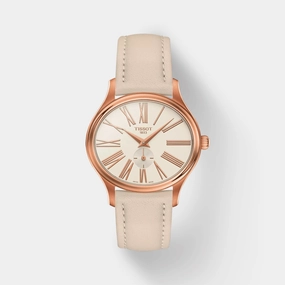 T-Lady Women White Dial Analog Leather Watch T1033103601300