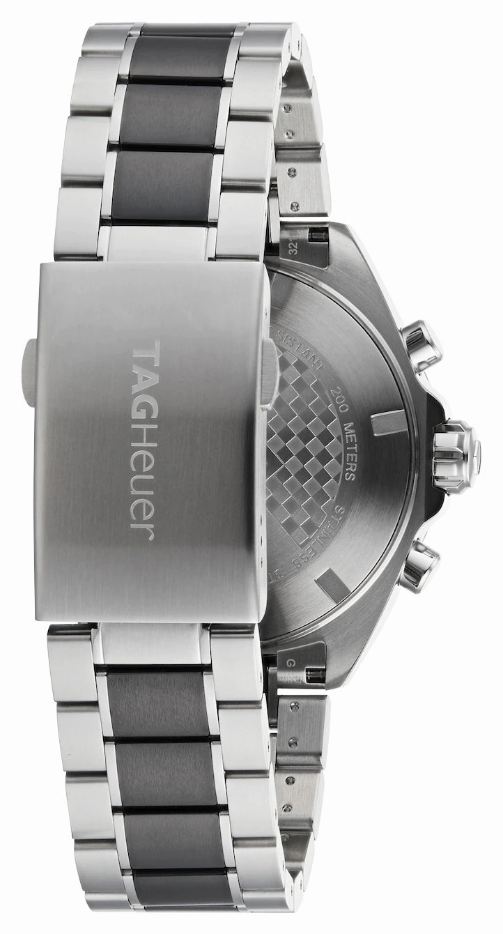 TAG Heuer Formula 1 Chronograph Stainless Steel & Ceramic Gray Dial Date Divers Quartz Mens Watch CAZ1011.BA0843