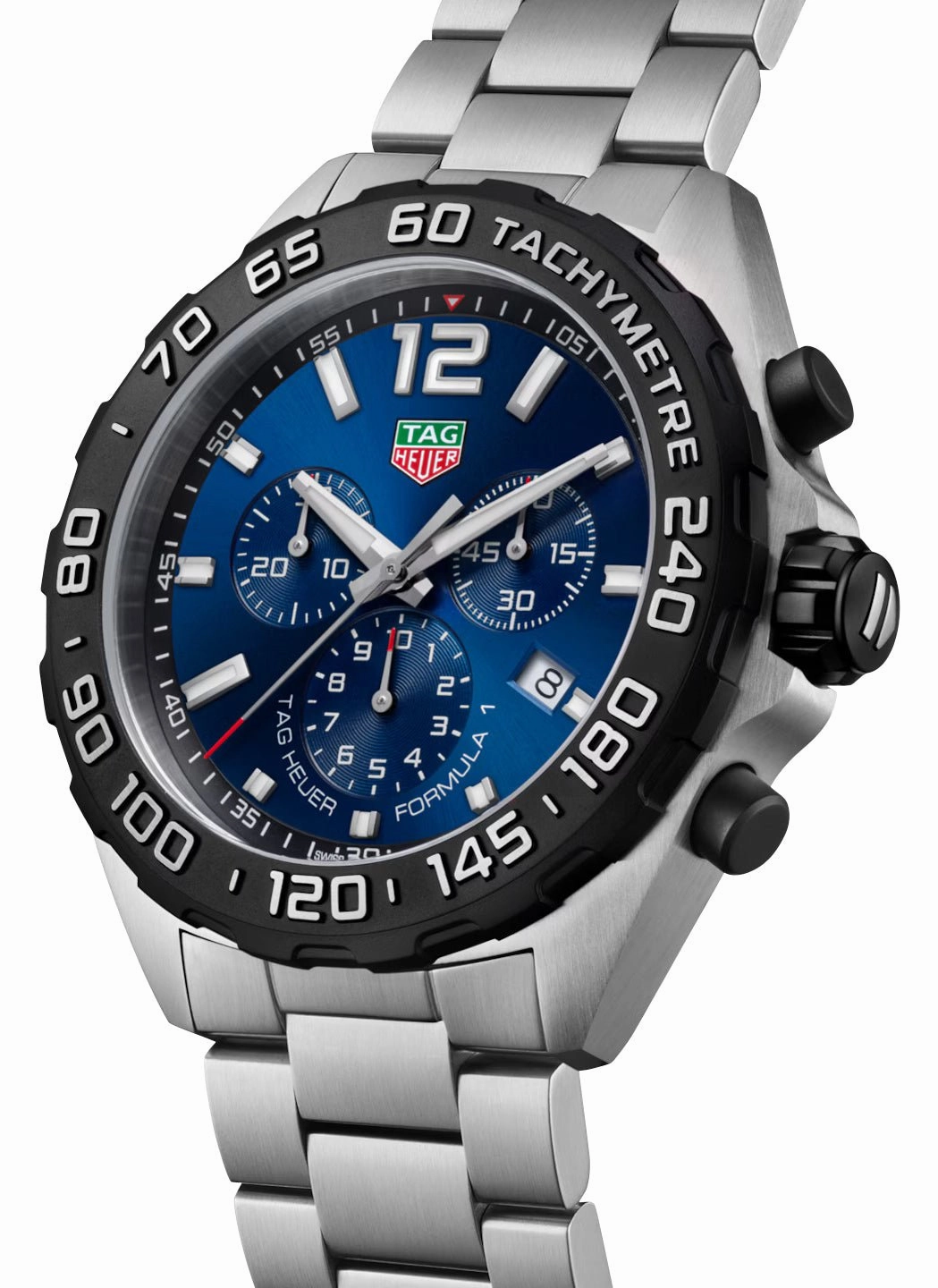 TAG Heuer Formula 1 Chronograph Stainless Steel Blue Dial Date Divers Quartz Mens Watch CAZ101AV.BA0842