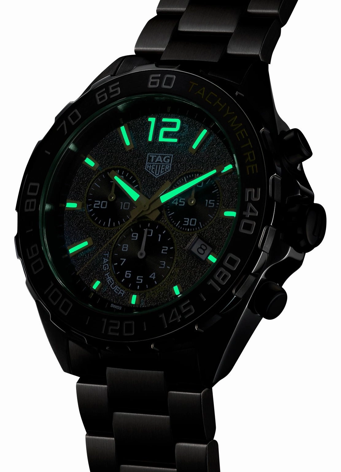 TAG Heuer Formula 1 Chronograph Stainless Steel Gray Dial Date Divers Quartz Mens Watch CAZ101AG.BA0842