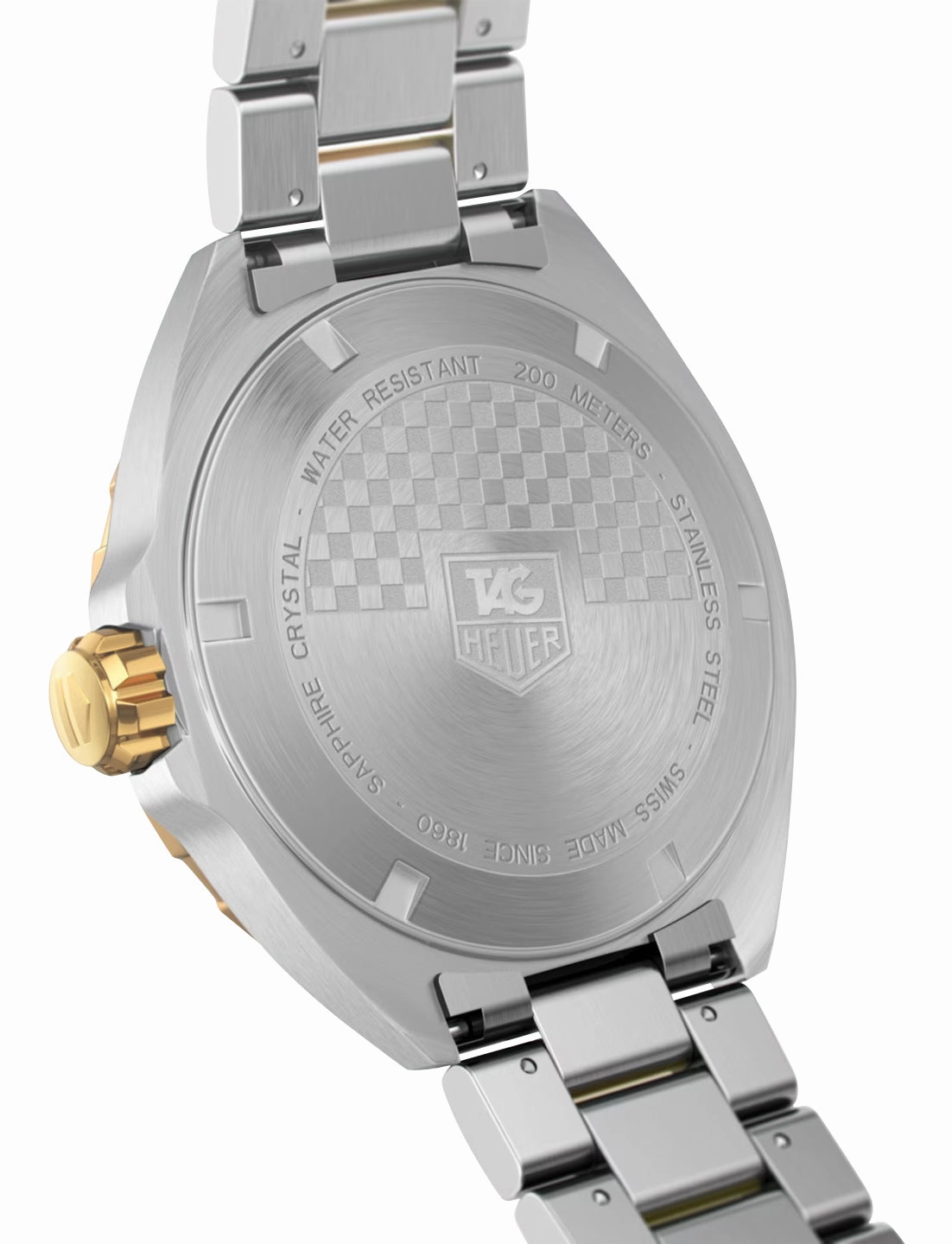 TAG Heuer Formula 1 Stainless Steel & Yellow Gold Plated Blue Dial Date Divers Quartz Mens Watch WAZ1120.BB0879