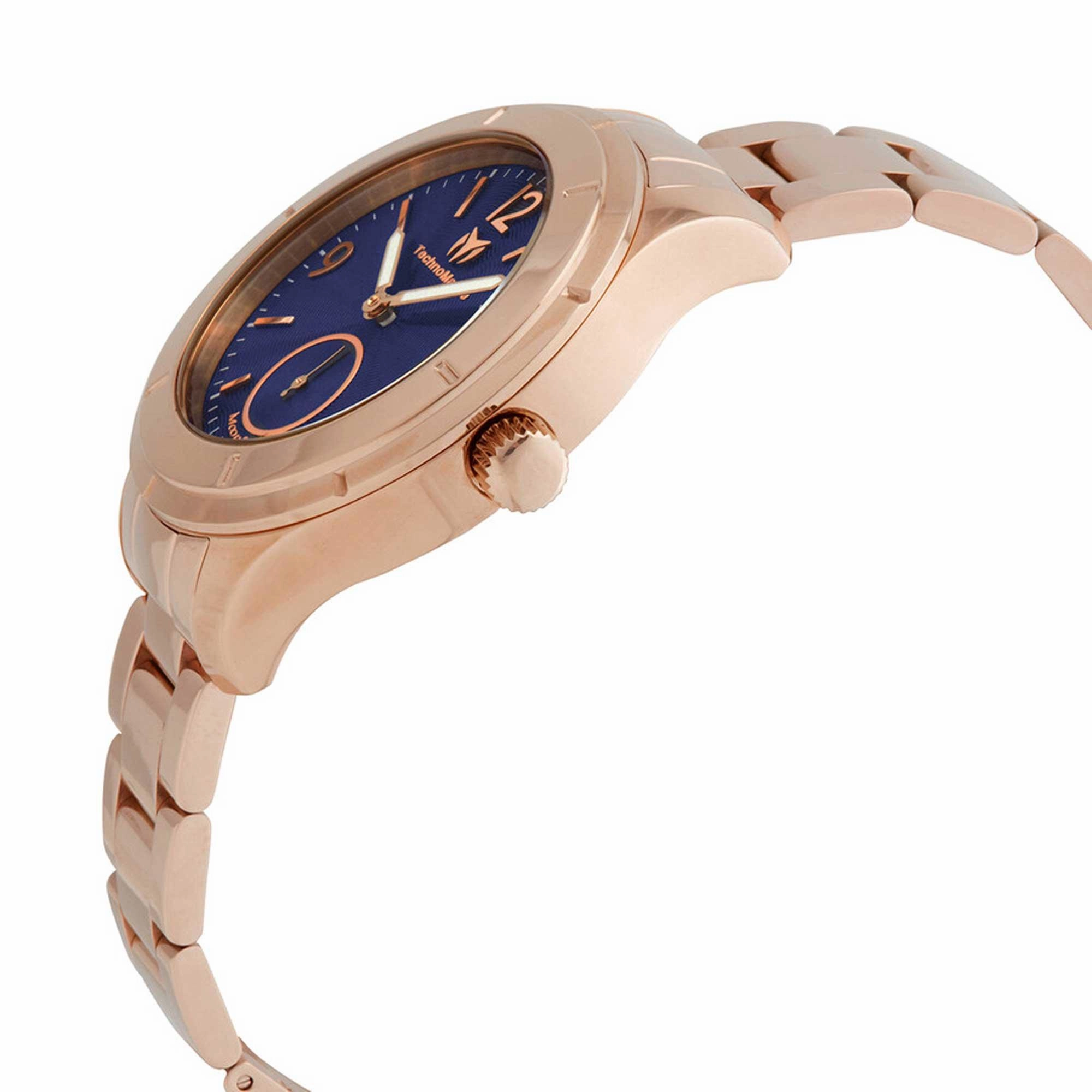 Technomarine Men's Watch - MoonSun Blue Dial Stainless Steel Bracelet | TM-818003