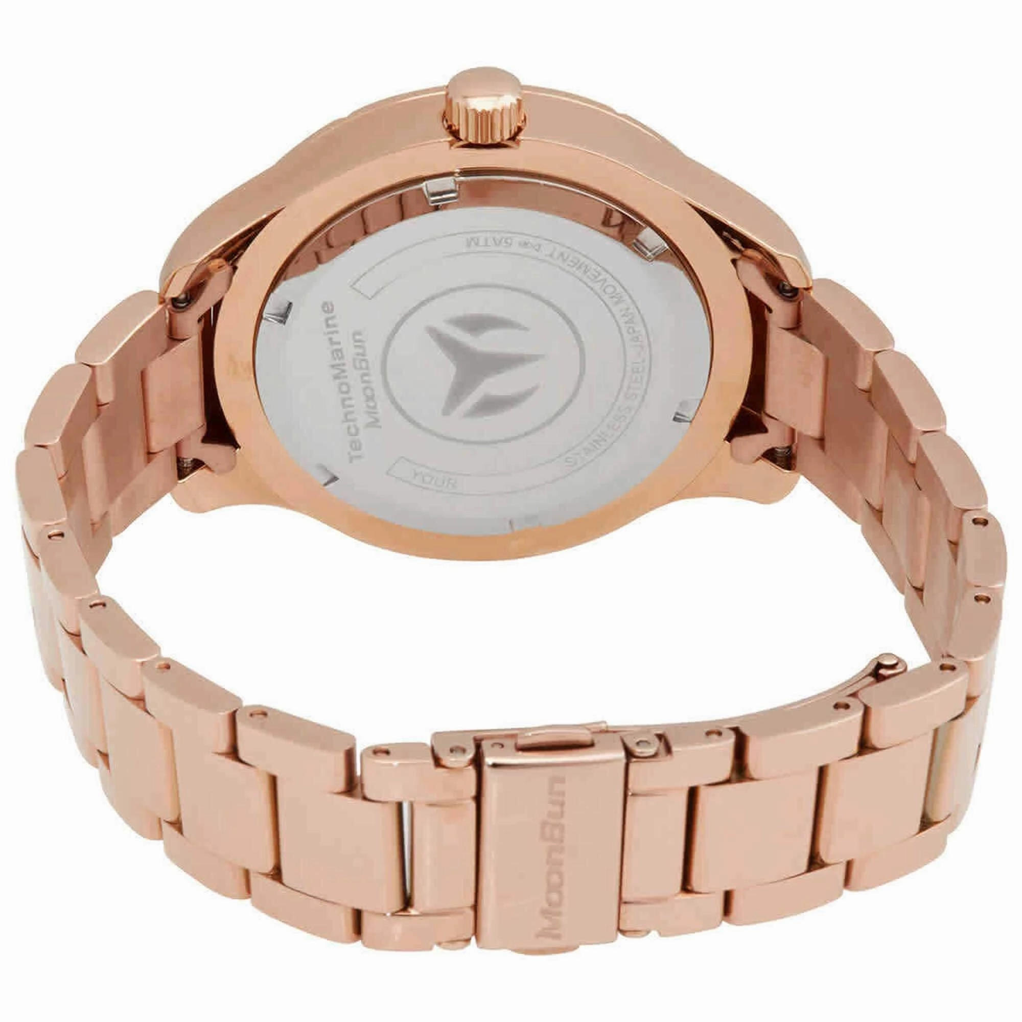 Technomarine Men's Watch - MoonSun Blue Dial Stainless Steel Bracelet | TM-818003