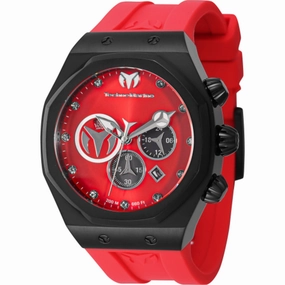 Technomarine Men's Watch - Reef Sun Quartz Chronograph Red Silicone Strap | TM-523003