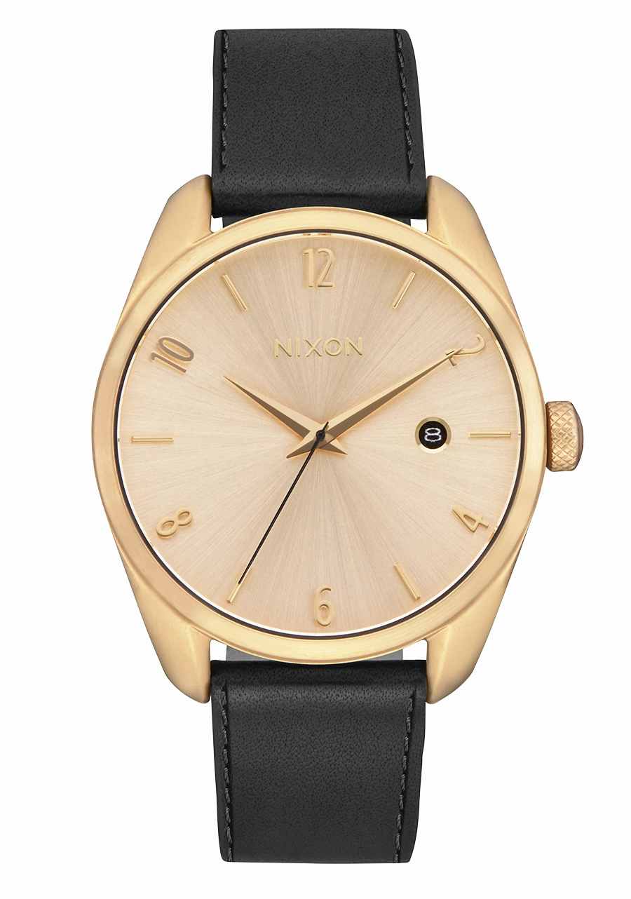 Thalia Leather - Light Gold / Black