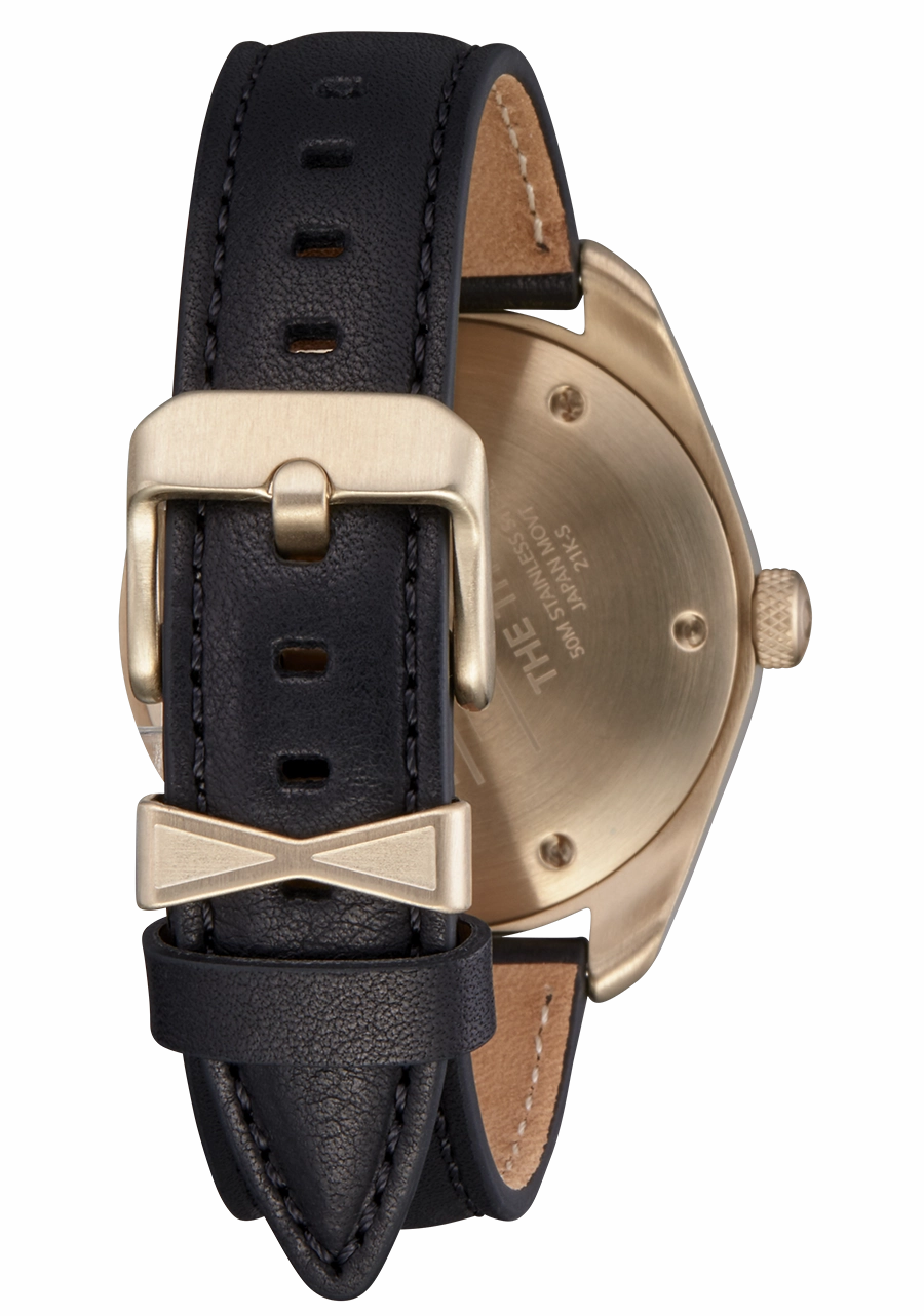 Thalia Leather - Light Gold / Black