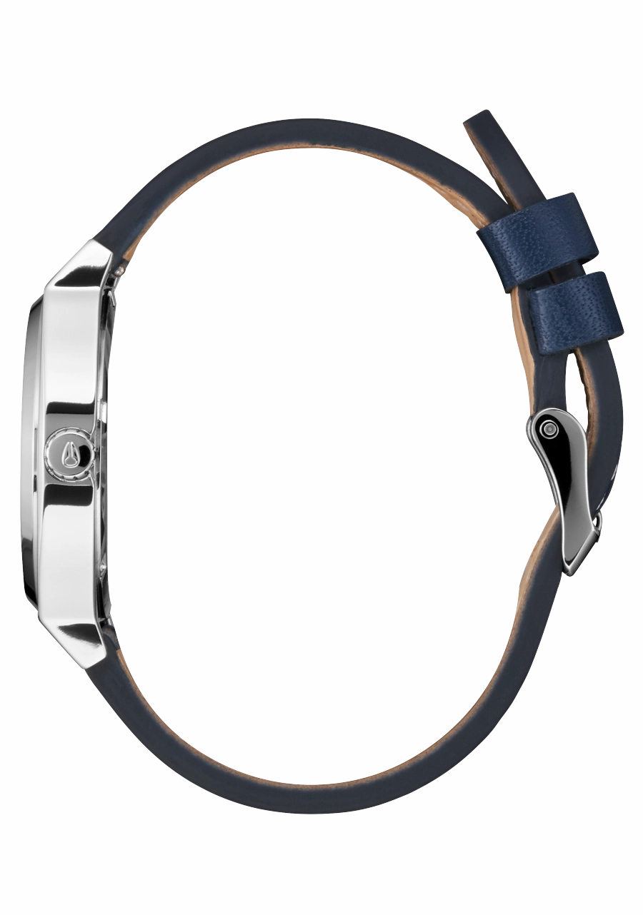 Time Teller Leather - Silver / Cloud / Indigo