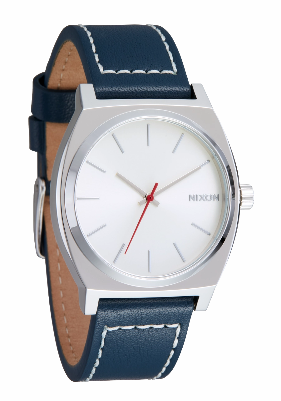 Time Teller Leather - Silver / Cloud / Indigo