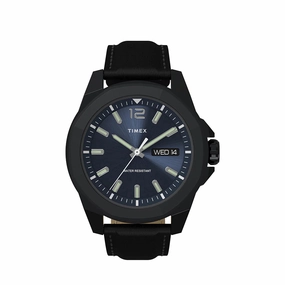 Timex Essex Avenue 3-Hand 44mm Leather Band Watch TW2V42900