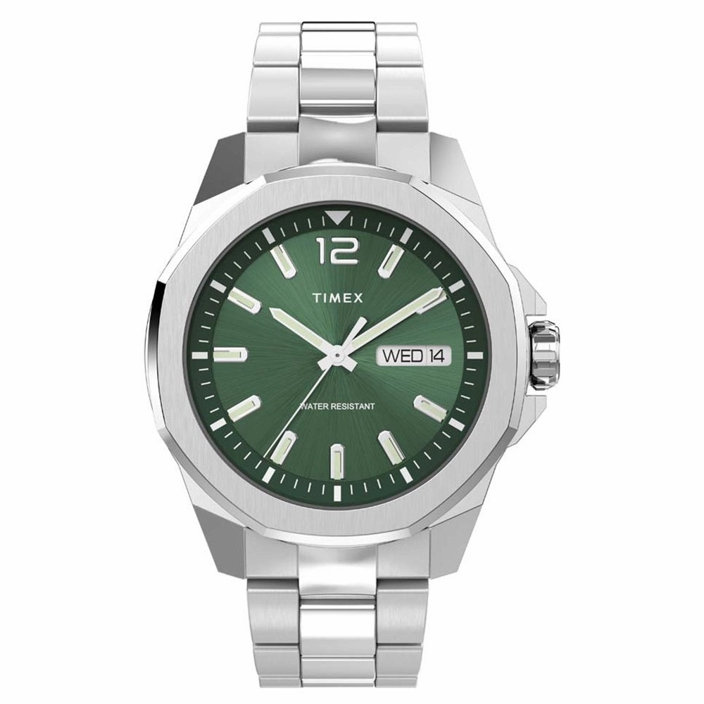Timex Essex Avenue Green Dial Mens Watch TW2W13900
