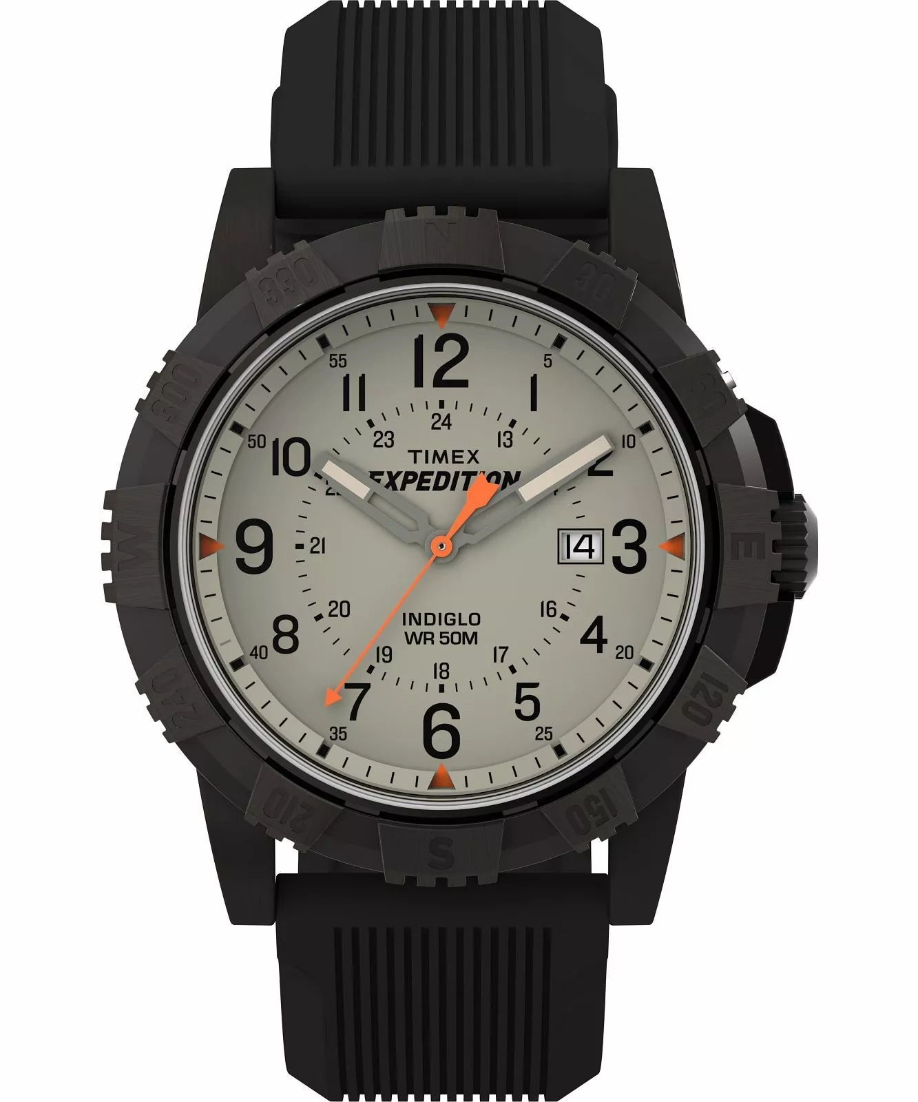 Timex Expedition North Beige Dial Black Band  with Indiglo TW4B32200