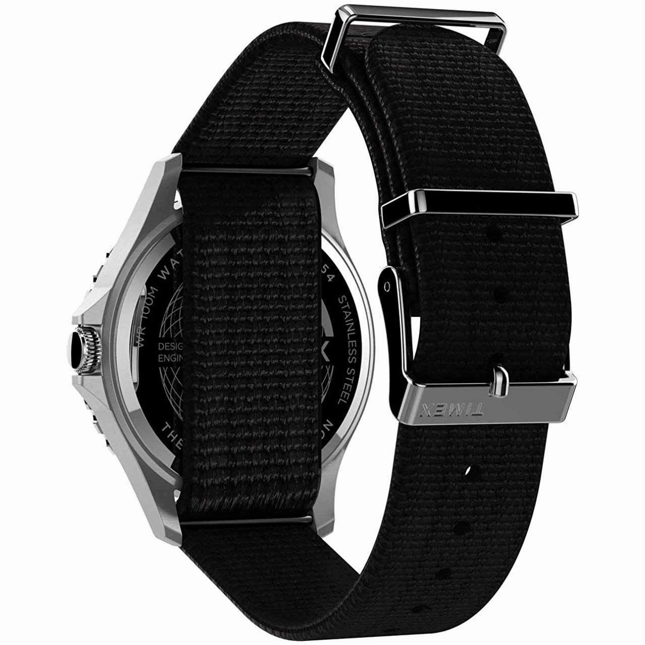 Timex Men's Quartz Watch - Navi XL Rotating Bezel Black Dial Strap | TW2T75600VQ