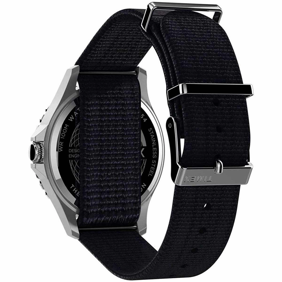 Timex Men's Quartz Watch - Navi XL Rotating Bezel Blue Dial Strap | TW2T75400VQ
