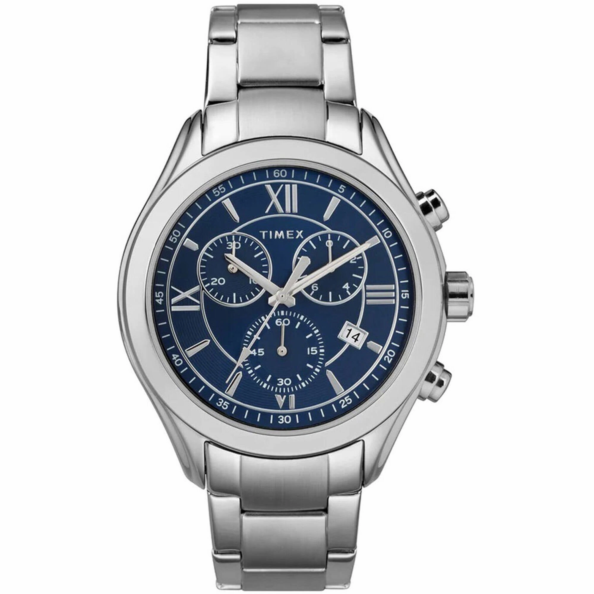 Timex Men's Watch - Intelligent Blue Dial Stainless Steel Bracelet | TW2R66200