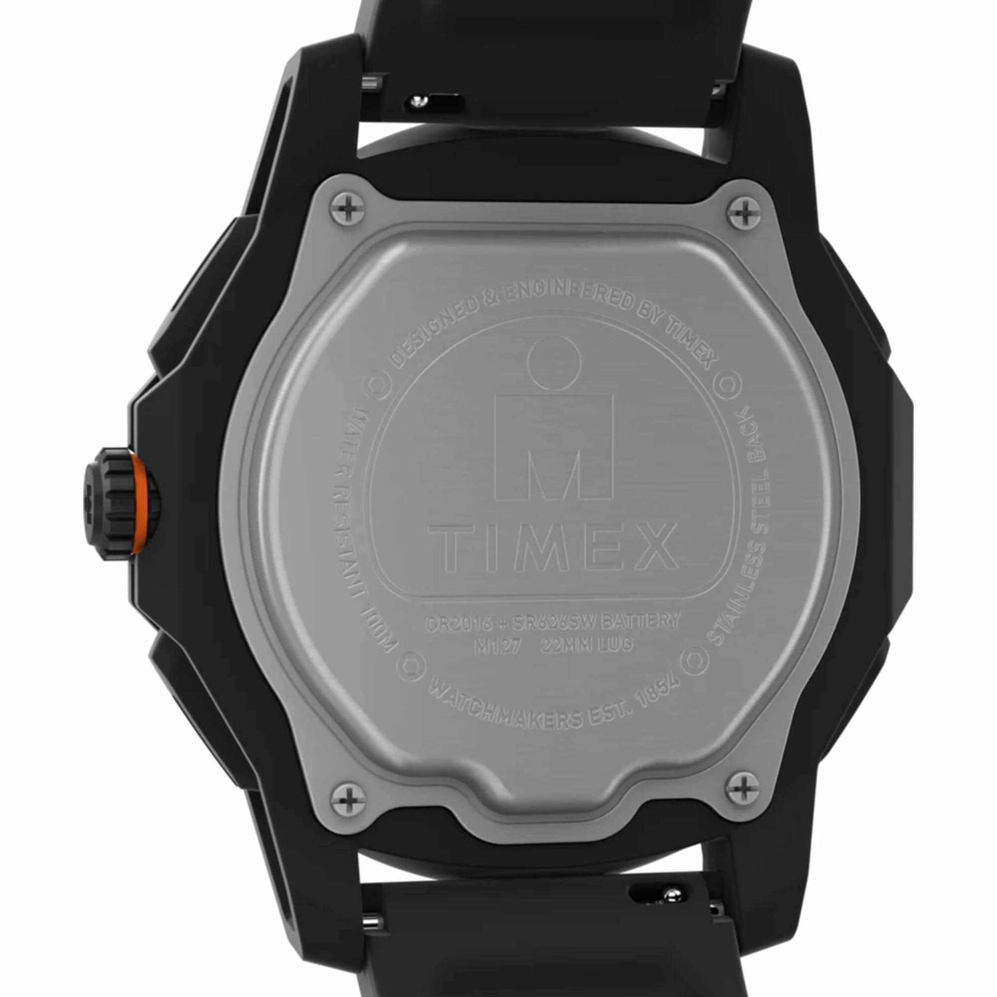 Timex Men's Watch - Ironman Adrenaline Black Ana-Digi Dial Rubber Strap | TW2W53600