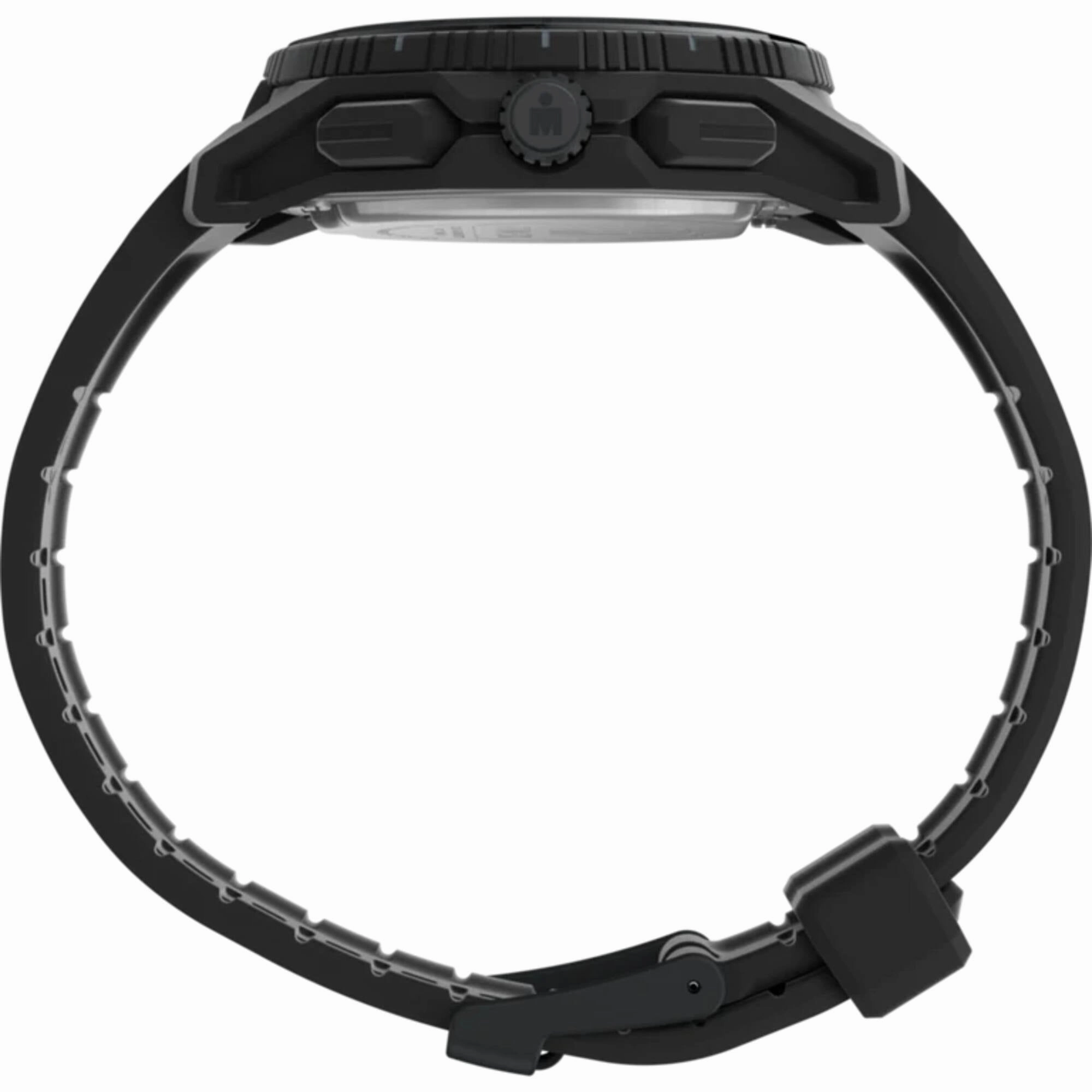 Timex Men's Watch - Ironman Adrenaline Black Ana-Digi Dial Rubber Strap | TW2W53600