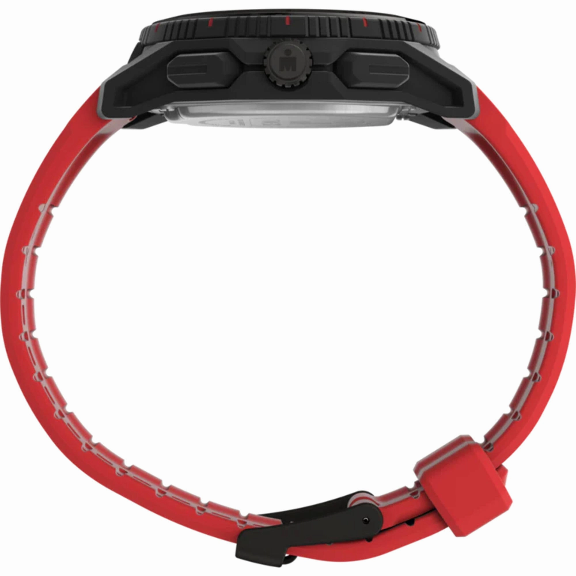 Timex Men's Watch - Ironman Adrenaline Black Analog-Digital Dial Red Strap | TW2W53700