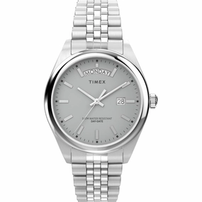Timex Men's Watch - Legacy Grey Dial Silver Stainless Steel Bracelet | TW2V67900VQ