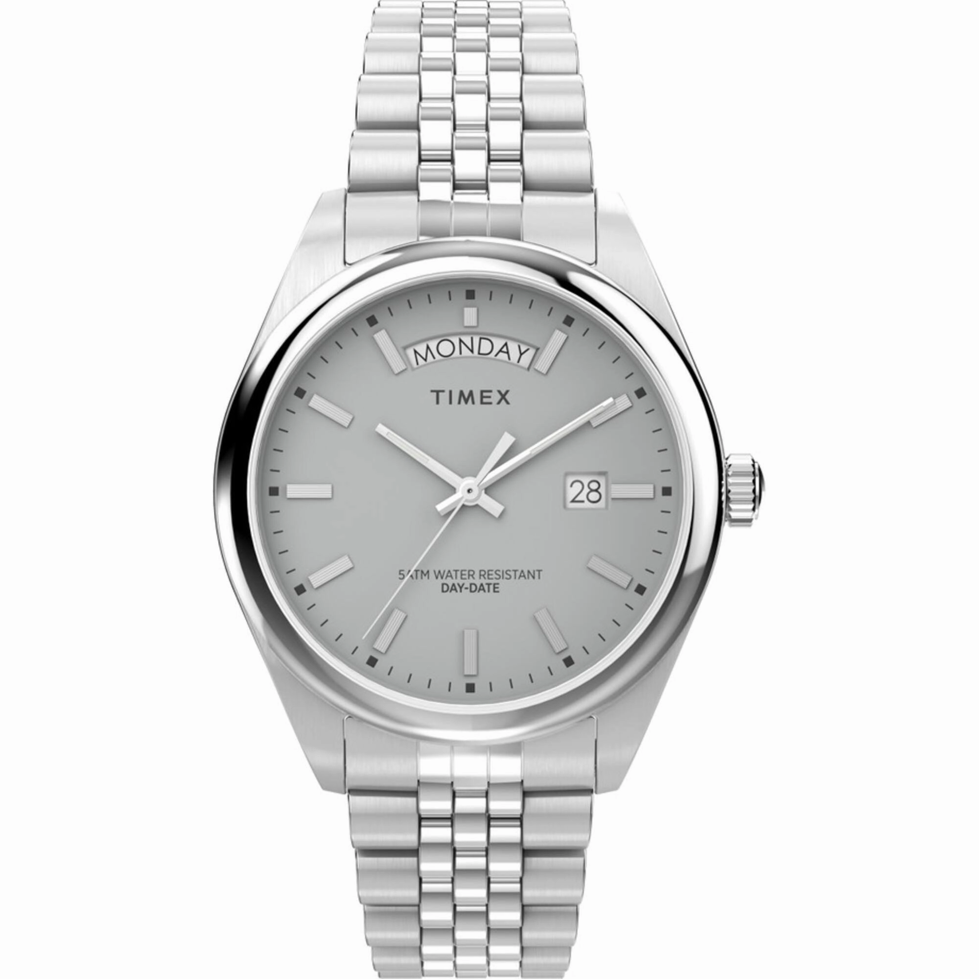 Timex Men's Watch - Legacy Grey Dial Silver Stainless Steel Bracelet | TW2V67900VQ