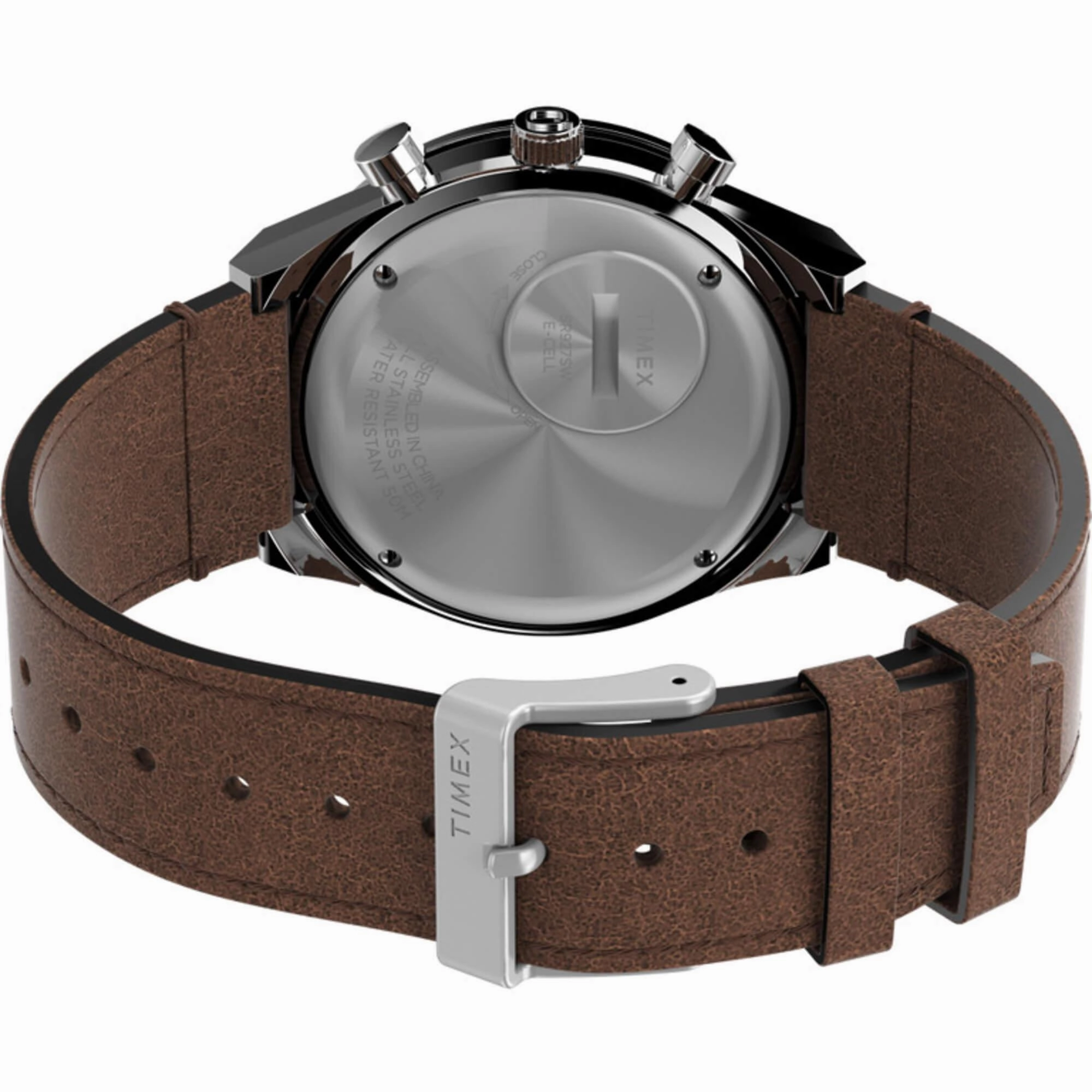 Timex Men's Watch - Q Chronograph Rotating Bezel Cream and Black Dial | TW2V42800