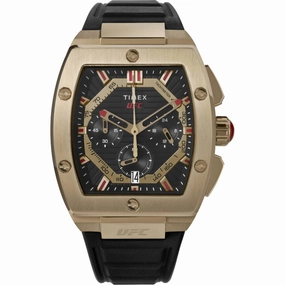Timex Men's Watch - UFC Street Chronograph Yellow Gold Case Black Strap | TW2V88000