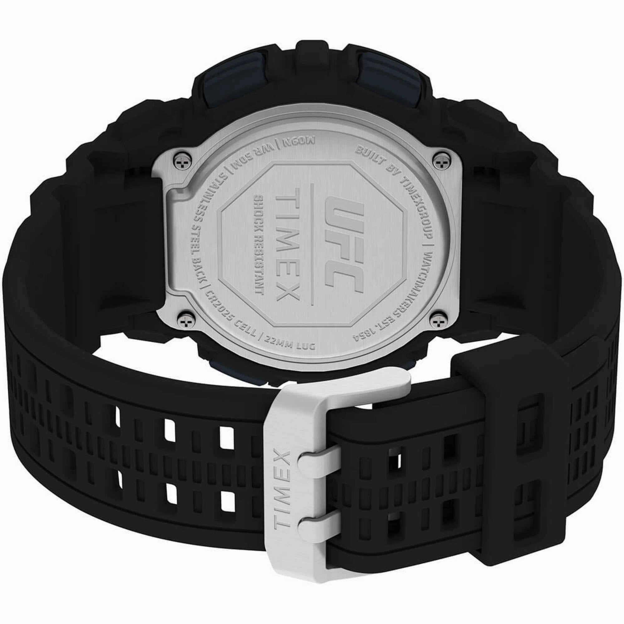 Timex Men's Watch - UFC Striker Chronograph Black Digital Dial Strap | TW5M53400