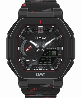 Timex UFC Colossus Fight Week 45mm Resin Strap Watch TW2V85300