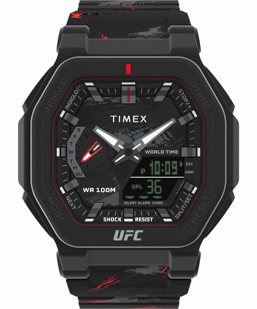 Timex UFC Colossus Fight Week 45mm Resin Strap Watch TW2V85300