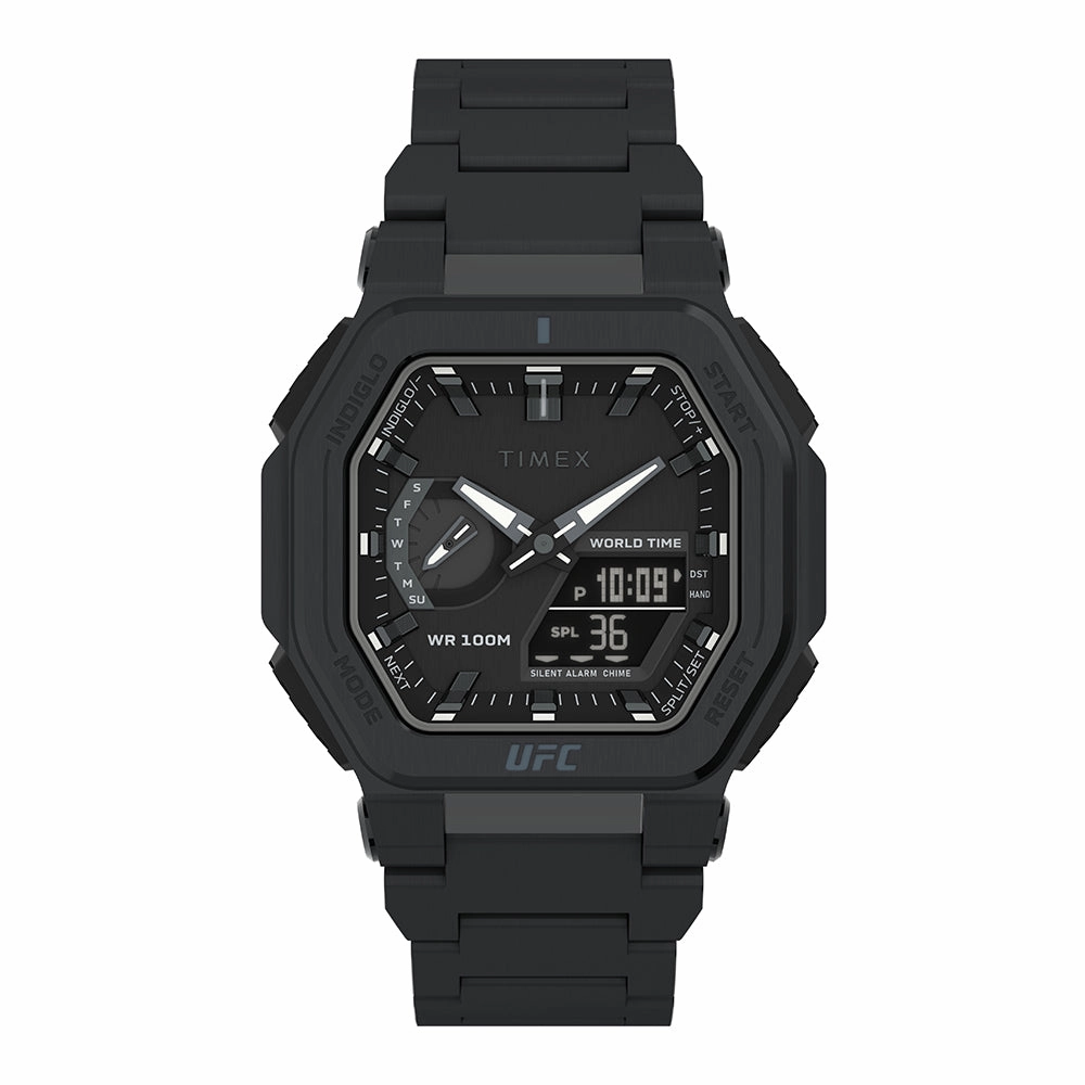 Timex Ufc Colossus Multifunction 45mm Stainless Steel Band