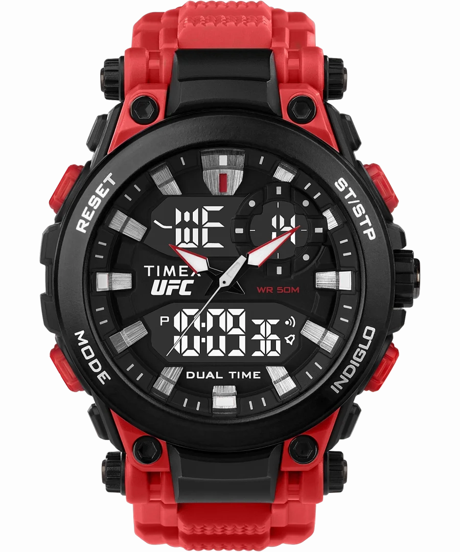 Timex UFC Impact 50mm Resin Strap Watch TW5M53000