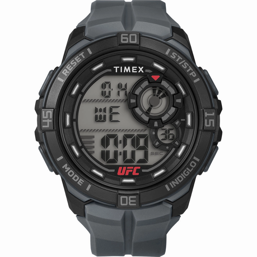 Timex UFC Rush 52mm PU Grey Strap Men's Watch TW5M59300