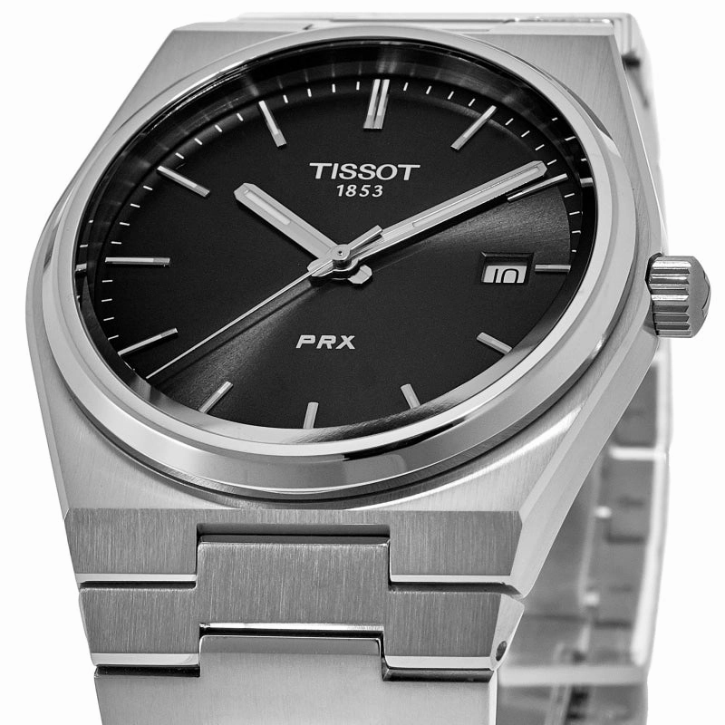 Tissot PRX Quartz Black Dial Steel Men's Watch T137.410.11.051.00