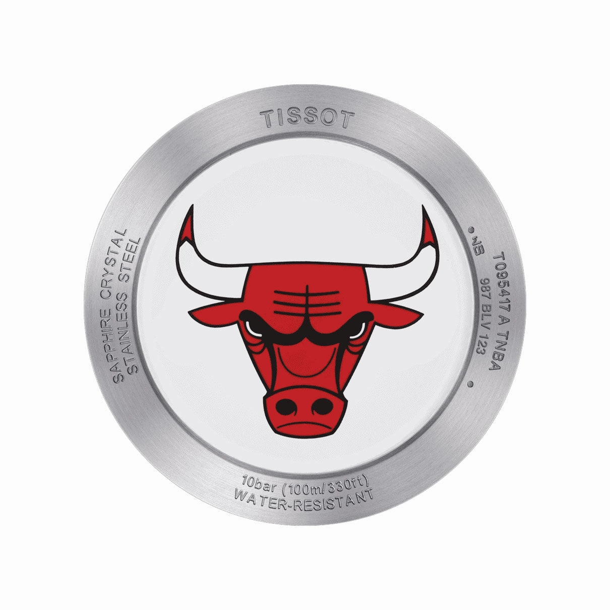 Tissot Quickster Special Edition NBA Chicago Bulls Chronograph Stainless Steel Silver Dial Red Textile Strap Date Quartz Mens Watch T095.417.17.037.04