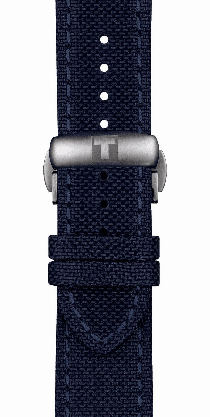 Tissot T-Sport Seastar 1000 Automatic Powermatic 80 Silicium Blue Dial Blue Textile Strap Date Mens Watch T120.407.17.041.01