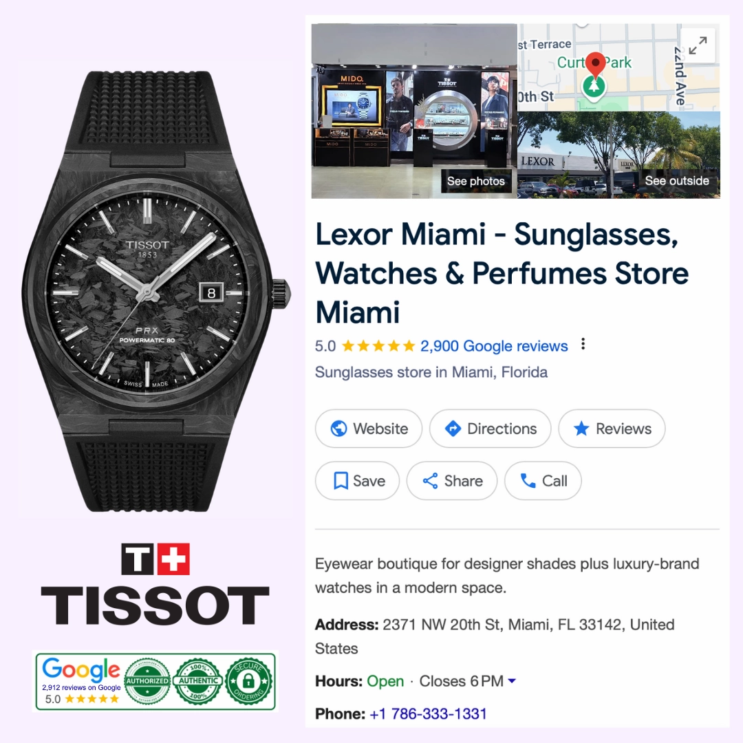Tissot Watches PRX Powermatic 80 40mm Carbon T1379079720100
