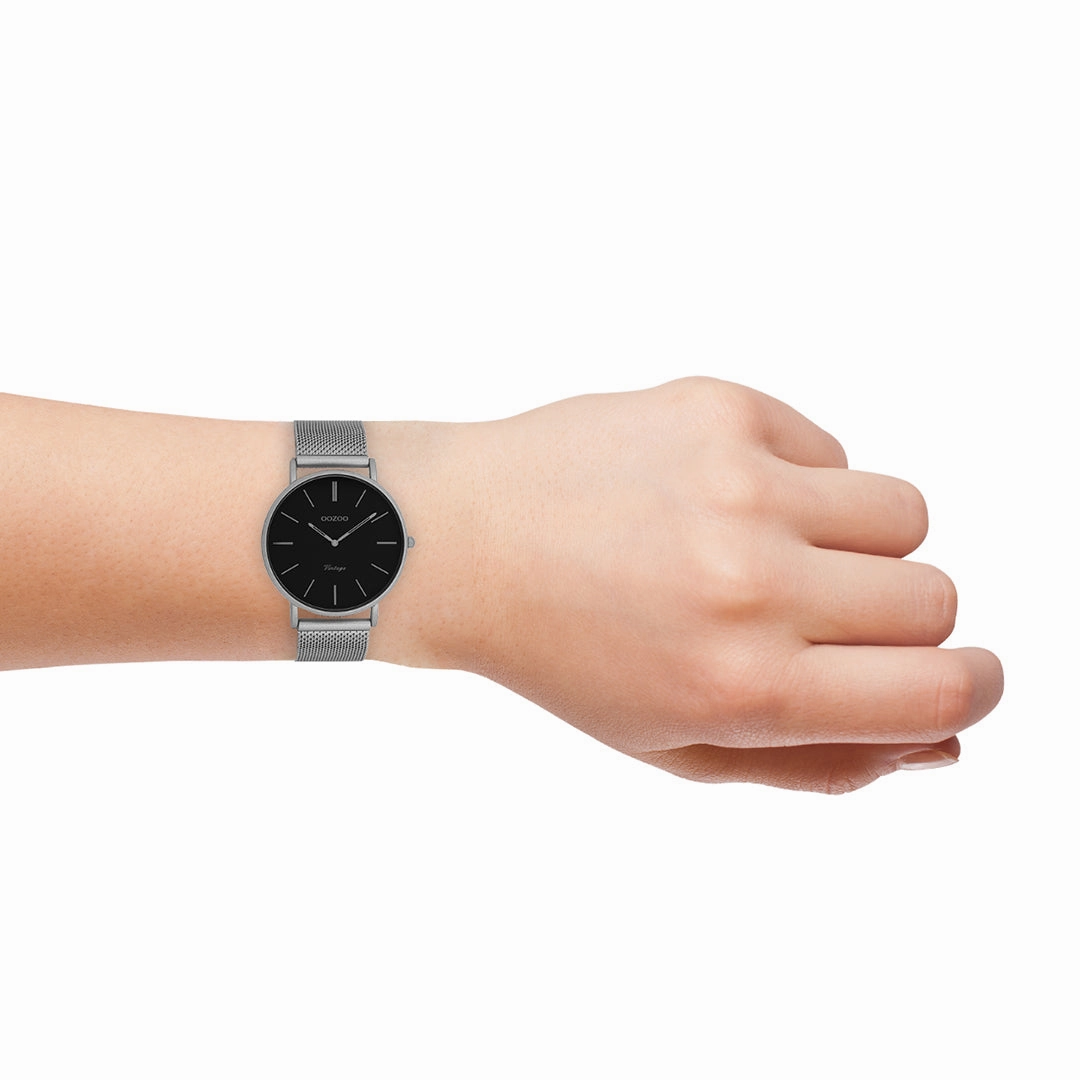 Titanium OOZOO watch with metal mesh bracelet - C9930