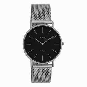 Titanium OOZOO watch with metal mesh bracelet - C9930