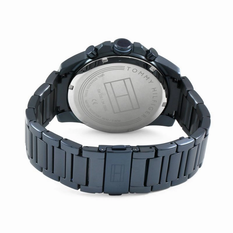 Tommy Hilfiger Steel Blue Day Date Mens Watch 1791560