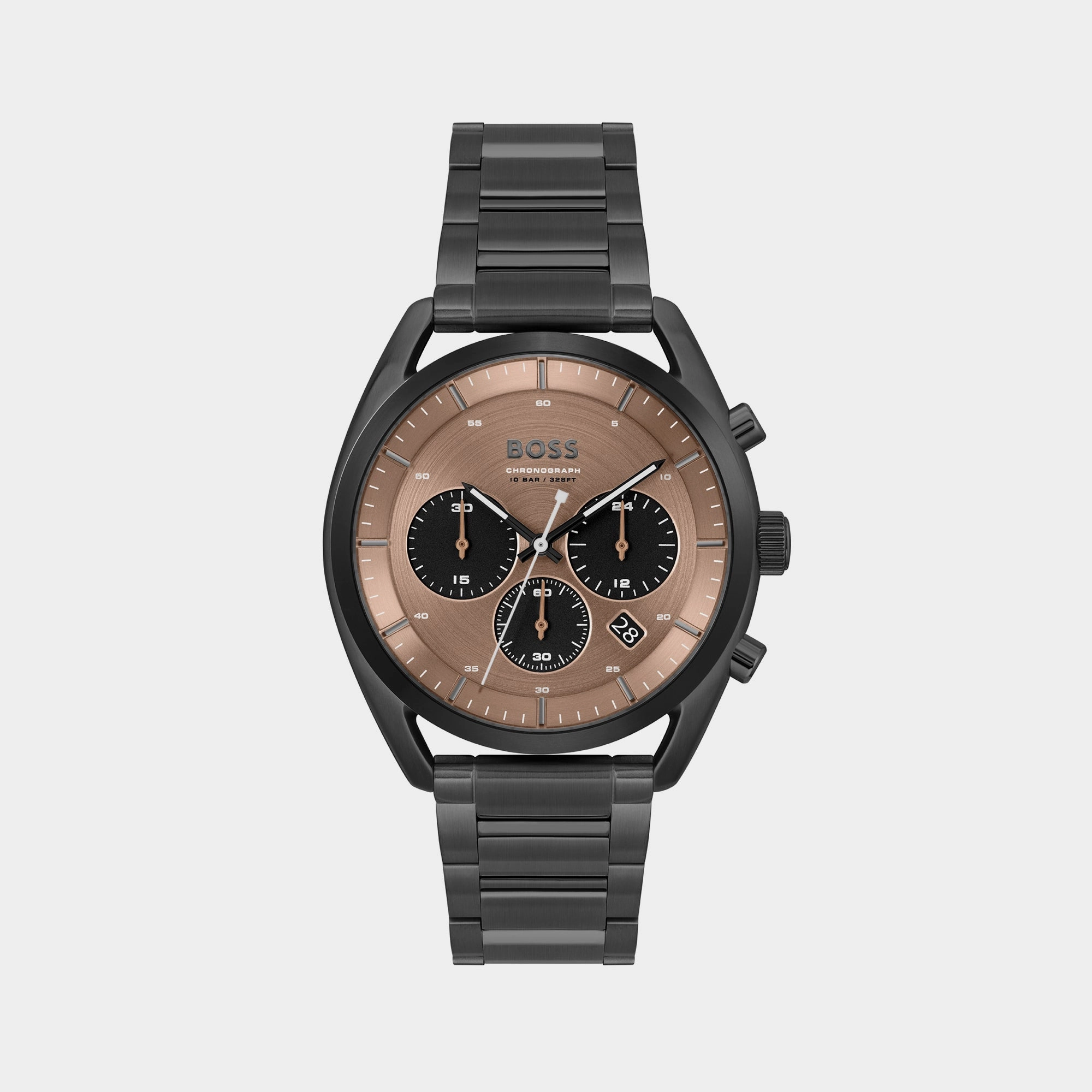 Top Men Brown Chronograph Stainless Steel Watch 1514095