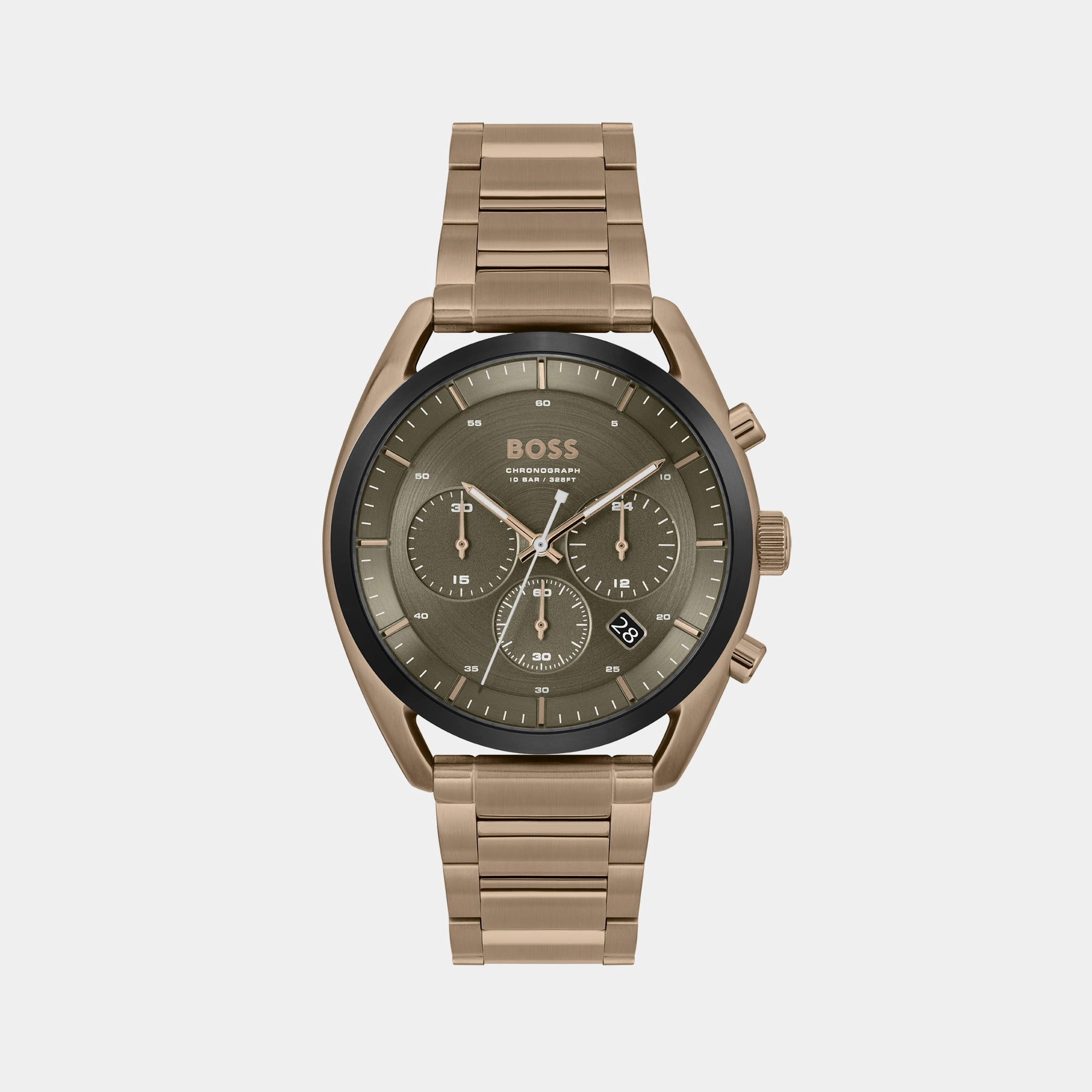 Top Men's Green Chronograph Stainless Steel Watch 1514094