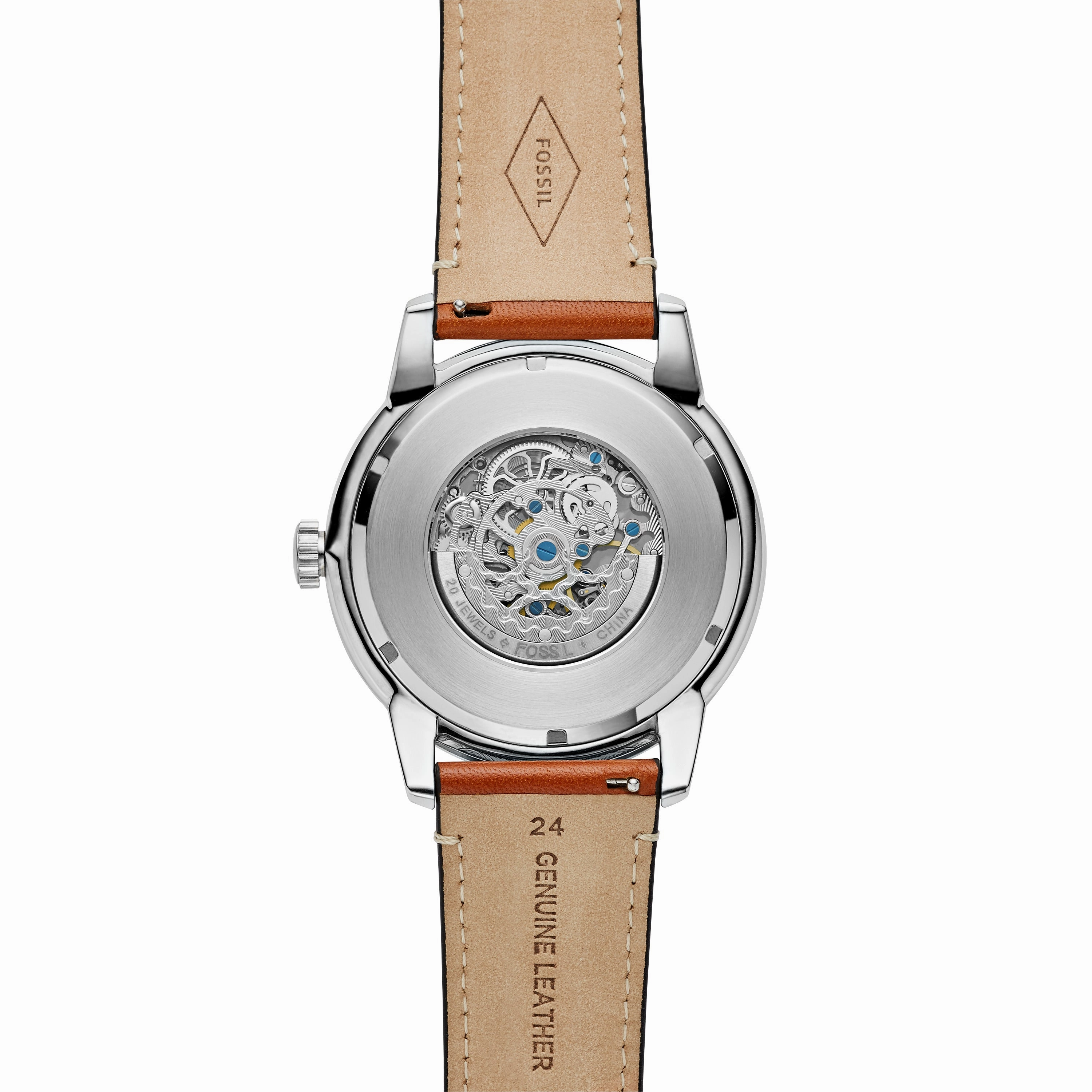 Townsman 48mm Automatic Light Brown Leather Watch