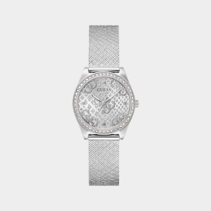 Trend Women Quartz Silver Dial Analog Mesh Watch GW0748L1
