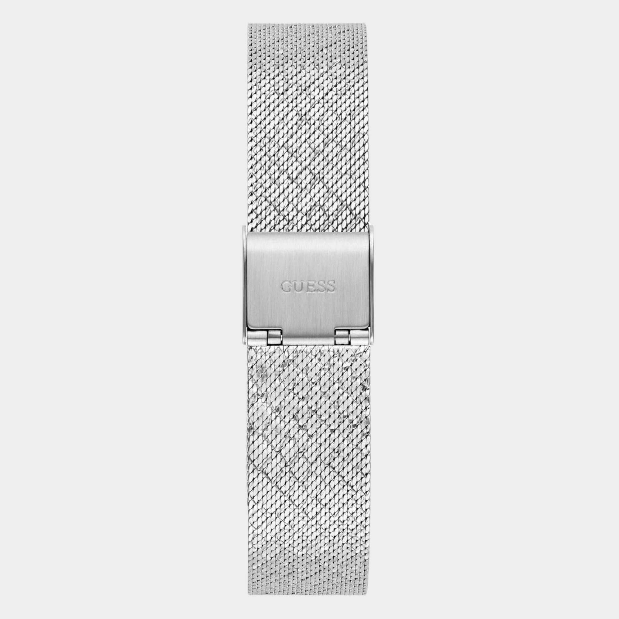 Trend Women Quartz Silver Dial Analog Mesh Watch GW0748L1