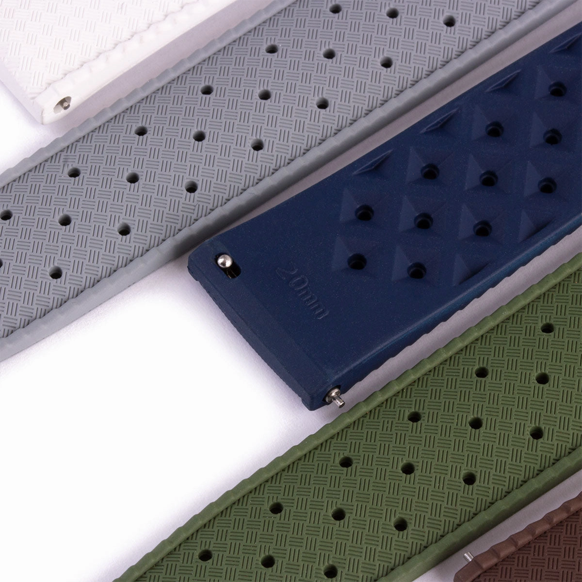 Tropic watch band - Rubber (black, blue, green, red...)